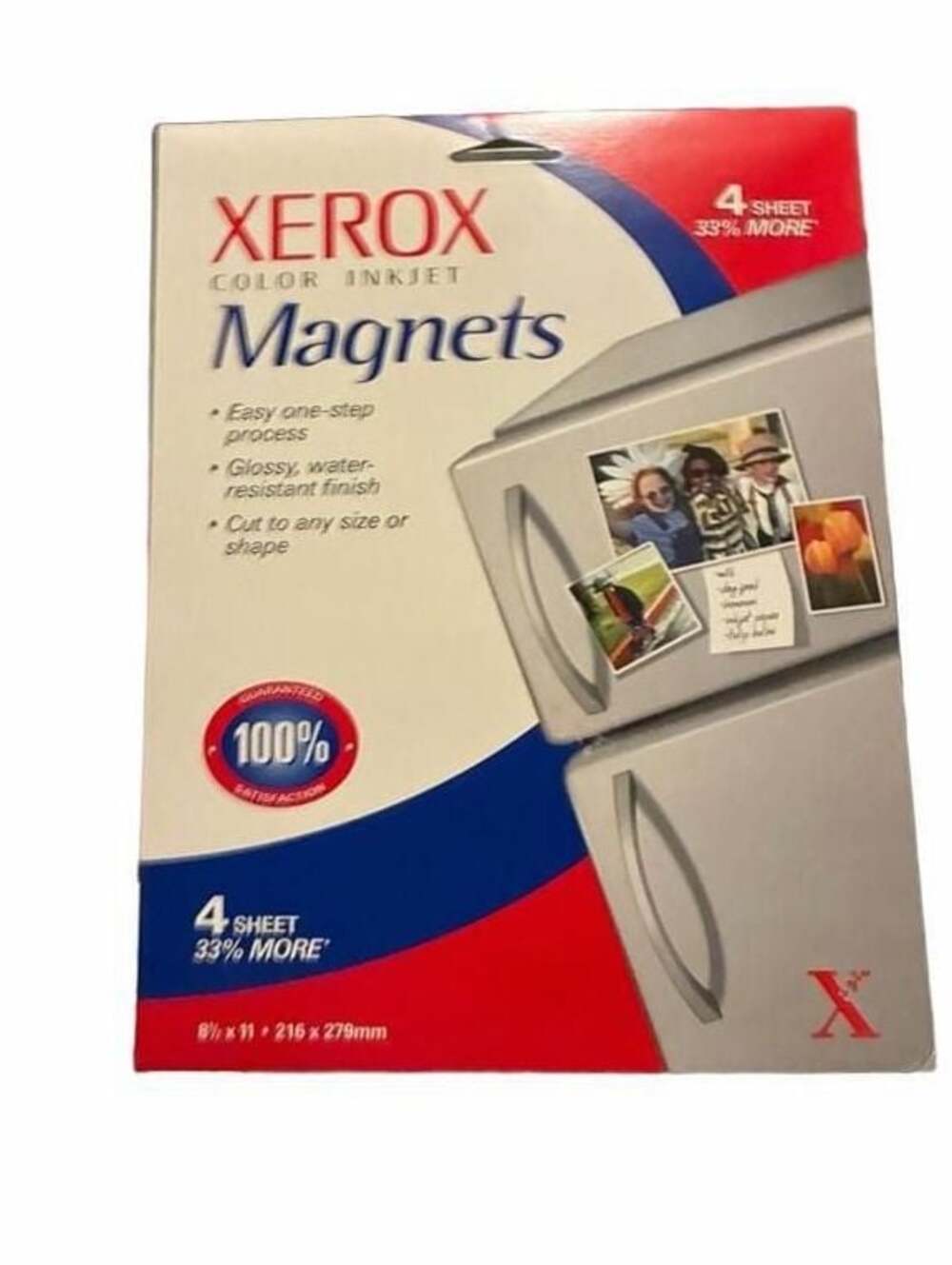 Xerox Color Inkjet Magnets 4 Sheets 8.5 x 11 in Reorder 3R6419